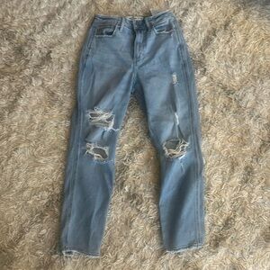 Hollister curvy high rise mom jeans w24 l25